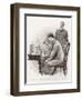 The Naval Treaty Holmes Busy with His Chemistry Apparatus at Baker Street-Sidney Paget-Framed Photographic Print