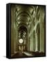 The Nave, Durham Cathedral, County Durham, England, United Kingdom-Adam Woolfitt-Framed Stretched Canvas