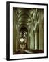 The Nave, Durham Cathedral, County Durham, England, United Kingdom-Adam Woolfitt-Framed Photographic Print