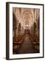 The Nave in the Church of Notre Dame, Saint Pere, Yonne, Burgundy, France, Europe-Julian Elliott-Framed Photographic Print