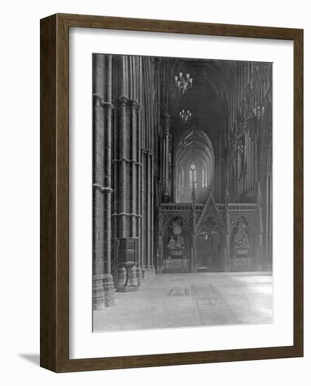 The Nave Looking East, Westminster Abbey, London-Frederick Henry Evans-Framed Photographic Print