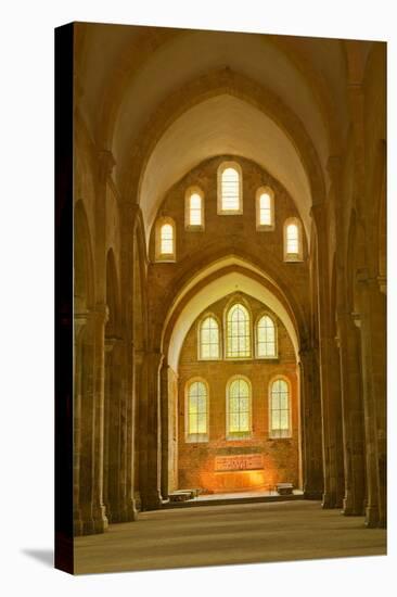 The Nave of Fontenay Abbey, UNESCO World Heritage Site, Cote D'Or, Burgundy, France, Europe-Julian Elliott-Stretched Canvas