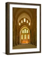 The Nave of Fontenay Abbey, UNESCO World Heritage Site, Cote D'Or, Burgundy, France, Europe-Julian Elliott-Framed Photographic Print