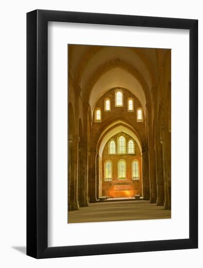 The Nave of Fontenay Abbey, UNESCO World Heritage Site, Cote D'Or, Burgundy, France, Europe-Julian Elliott-Framed Photographic Print