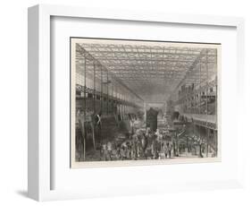 The Nave of the Great Exhibition Looking West-T. Sherrat-Framed Art Print