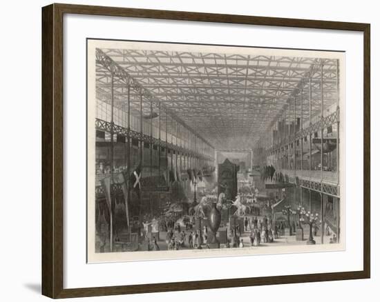 The Nave of the Great Exhibition Looking West-T. Sherrat-Framed Art Print