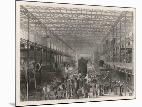 The Nave of the Great Exhibition Looking West-T. Sherrat-Mounted Art Print