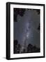 The Navigation Lights of a Commercial Airliner Cut through the Milkyway-Jon Hicks-Framed Photographic Print