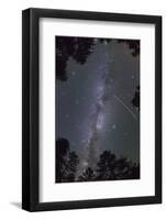 The Navigation Lights of a Commercial Airliner Cut through the Milkyway-Jon Hicks-Framed Photographic Print