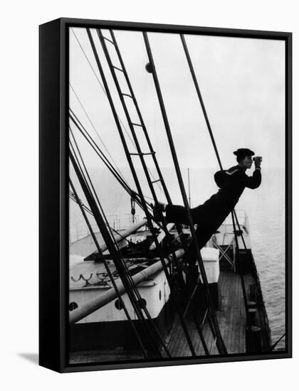 The Navigator, Buster Keaton, 1924-null-Framed Stretched Canvas