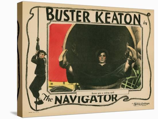 The Navigator, Buster Keaton, 1924-null-Stretched Canvas