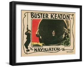 The Navigator, Buster Keaton, 1924-null-Framed Art Print