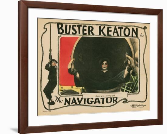 The Navigator, Buster Keaton, 1924-null-Framed Art Print