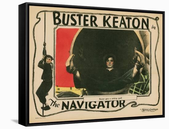 The Navigator, Buster Keaton, 1924-null-Framed Stretched Canvas