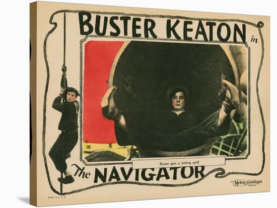 The Navigator, Buster Keaton, 1924-null-Stretched Canvas