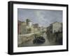 The Naviglio Canal Near the Church of San Marco, 1830-Angelo Inganni-Framed Giclee Print