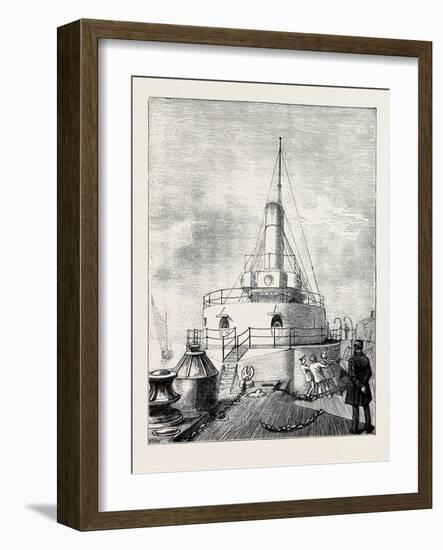 The Navy, H.M.S. Glatton: the Turret-null-Framed Giclee Print