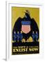 The Navy Is Calling - Enlist Now Poster-L.n. Britton-Framed Giclee Print