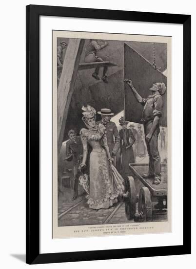 The Navy League's Trip to Portsmouth Dockyard-William T. Maud-Framed Giclee Print
