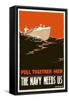 The Navy Needs Us-null-Framed Stretched Canvas