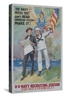 The Navy Needs You! Recruiting Poster-null-Stretched Canvas