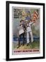 The Navy Needs You! U.S. Navy Recruiting Station Poster-James Montgomery Flagg-Framed Giclee Print