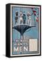 The Navy Wants Men', WWI Recruitment Poster-null-Framed Stretched Canvas