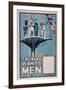 The Navy Wants Men', WWI Recruitment Poster-null-Framed Giclee Print