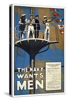 The Navy Wants Men-null-Stretched Canvas