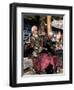 The Naxi Orchestra Pracisting by the Black Dragon Pool, Lijiang, Yunnan Province, China-Doug Traverso-Framed Photographic Print