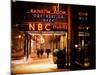 The NBC Studios in the New York City in the Snow at Night-Philippe Hugonnard-Mounted Photographic Print