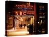 The NBC Studios in the New York City in the Snow at Night-Philippe Hugonnard-Stretched Canvas