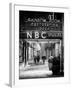 The NBC Studios in the New York City in the Snow at Night-Philippe Hugonnard-Framed Photographic Print