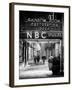 The NBC Studios in the New York City in the Snow at Night-Philippe Hugonnard-Framed Photographic Print