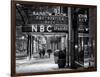 The NBC Studios in the New York City in the Snow at Night-Philippe Hugonnard-Framed Photographic Print