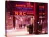 The NBC Studios in the New York City in the Snow at Night-Philippe Hugonnard-Stretched Canvas