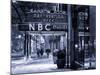 The NBC Studios in the New York City in the Snow at Night-Philippe Hugonnard-Mounted Photographic Print