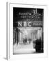 The NBC Studios in the New York City in the Snow at Night-Philippe Hugonnard-Framed Photographic Print