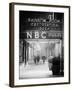 The NBC Studios in the New York City in the Snow at Night-Philippe Hugonnard-Framed Photographic Print