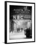 The NBC Studios in the New York City in the Snow at Night-Philippe Hugonnard-Framed Photographic Print