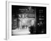 The NBC Studios in the New York City in the Snow at Night-Philippe Hugonnard-Framed Photographic Print