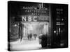 The NBC Studios in the New York City in the Snow at Night-Philippe Hugonnard-Stretched Canvas