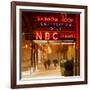 The NBC Studios in the New York City in the Snow at Night-Philippe Hugonnard-Framed Photographic Print