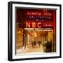 The NBC Studios in the New York City in the Snow at Night-Philippe Hugonnard-Framed Photographic Print