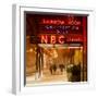 The NBC Studios in the New York City in the Snow at Night-Philippe Hugonnard-Framed Photographic Print