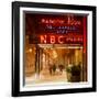 The NBC Studios in the New York City in the Snow at Night-Philippe Hugonnard-Framed Photographic Print