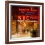 The NBC Studios in the New York City in the Snow at Night-Philippe Hugonnard-Framed Photographic Print