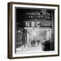 The NBC Studios in the New York City in the Snow at Night-Philippe Hugonnard-Framed Photographic Print