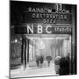 The NBC Studios in the New York City in the Snow at Night-Philippe Hugonnard-Mounted Photographic Print