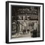 The NBC Studios in the New York City in the Snow at Night-Philippe Hugonnard-Framed Photographic Print